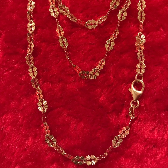 Vintage Bronze Milor Italy Rose Gold Link Necklace - Picture 10 of 16